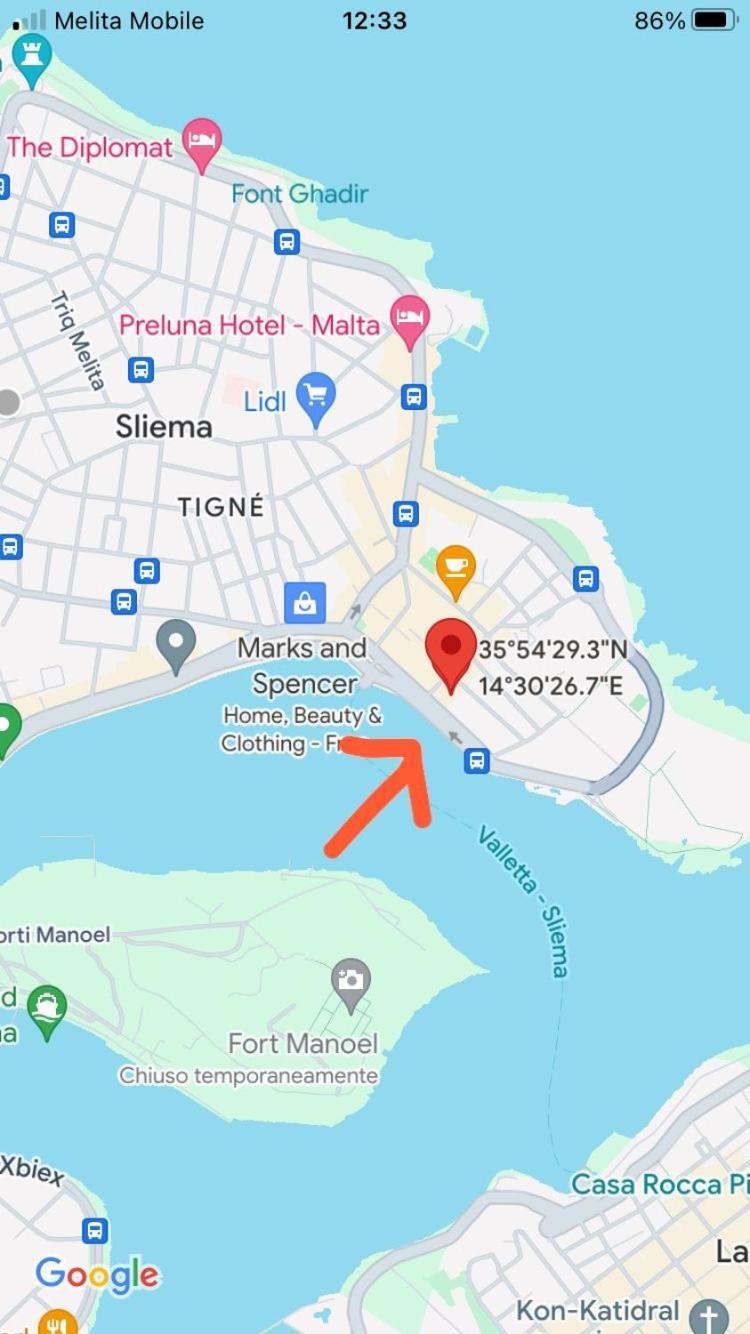 Charming Central Townhouse In Sliema Steps From Promenade And Sliema Ferry Apartment Exterior photo